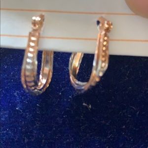18karat Gold filled hoop earring